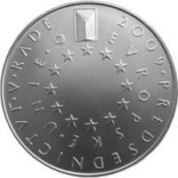200 Kč - Předs.ČR v EU, Ag900/ 13g/ 31mm/ STANDART