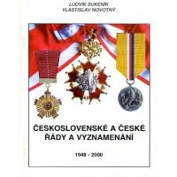 1948 - 2000 Československé a české řády a vyznamenání