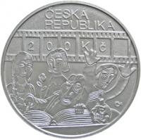 200 Kč - Karel Zeman, Ag900/ 13g/ 31mm/ PROOF