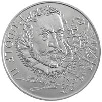 200 Kč-Rudolf II. Ag 925/ 13g/ 31mm/ STANDART