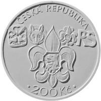 200 Kč-Založení Junáka Ag 925/ 13g/ 31mm/ PROOF 
