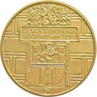 5000 Kč-Renesanční most ve Stříbře Au 999,9/ 15,56g/ 28mm/ PROOF