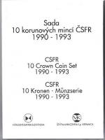 Sada 10 korunových mincí ČSFR