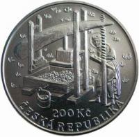200 Kč - Zakládání vinic, Ag900/ 13g/ 31mm/ PROOF