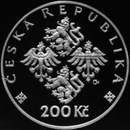 200 Kč - Zdislava z Lemberka, Ag900/ 13g/ 31mm/ PROOF