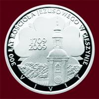 300 let kostela Ježíšova na Vyšší bráně Ag999/ 16g/ 34mm/ proof 