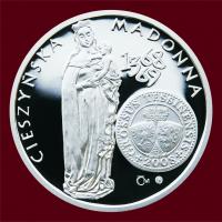 Těšínská madona Petra Parléře Ag999/ 16g/ 34mm/ proof