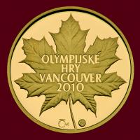 Zlatá medaile OH Vancouver Au999/7,78g/proof