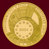 Zlatá medaile Předsednictví ČR v EU  Au999/15,56g/proof