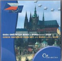 2006 - Oběhová sada ČR-Oběžné mince a Euromedaile