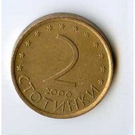 Mince Bulharsko  2 Stotinki 2000 (wč.430)   