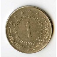 Mince Jugoslávie  1 Dinar 1979 (wč.334)         