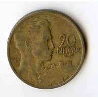 Mince Jugoslávie  20 Dinara 1955 (wč.741)     