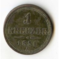 1 Kreuzer 1851 A (wč.40)