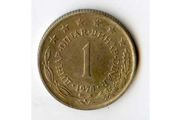 Mince Jugoslávie  1 Dinar 1978 (wč.332)       