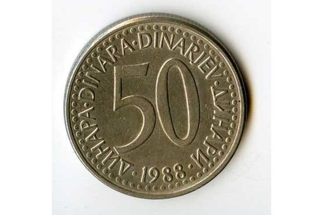 Mince Jugoslávie  50 Dinara 1988 (wč.775)