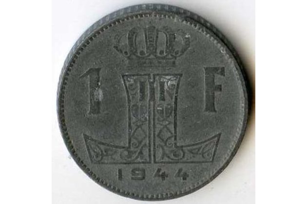Mince Belgie 1 Franc 1944  (wč.107)                  
