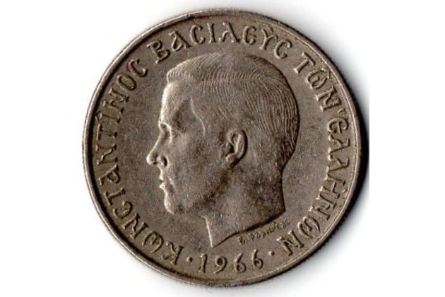 Mince Řecko  2 Drachma 1966 (wč.483)        