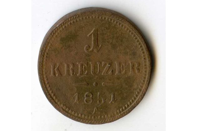 1 Kreuzer 1851 A (wč.41)