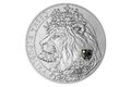 Stříbrná desetiuncová investiční mince Český lev s hologramem  standard (ČM 2021) 