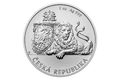 Stříbrná uncová investiční mince Český lev standard (ČM 2018)