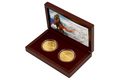 Sada dvou zlatých uncových investičních mincí Český lev a Orel  standard (ČM 2025)