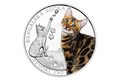 Stříbrná mince Plemena koček - Bengálská kočka proof (ČM 2025) 