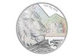 Stříbrná uncová investiční mince Český lev s hologramem proof (ČM 2023)