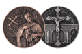 Sada dvou medailí sv. Jan Nepomucký (ČD 2024)