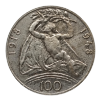 100 Kčs 30.výročí vzniku Československé republiky (1948) (Wč.106)