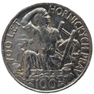 100 Kčs 700.výročí vydání jihlavského hornického práva (1949) (Wč.107)