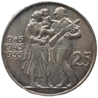 25 Kčs 10.výročí osvobození Československa (1955) (Wč.114)