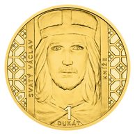 Zlatý 1-dukát sv. Václava se zlatým certifikátem proof  (ČM 2026)