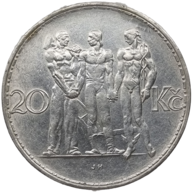 20 Kč - Dvacetikoruna  (1933) (Wč.096)