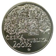 Stříbrná mince 200 Kč - 150. výročí narození Mikoláše Alše provedení proof (ČNB 2002)