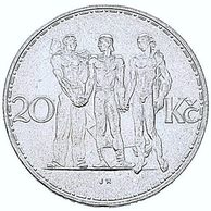 20 Kč - Dvacetikoruna (1934) (Wč.097)