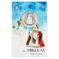 Stříbrná medaile Sv. Mikuláš proof (ČM 2021)
