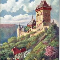 F 59057 - pohlednice Karlův Týn - Karlštejn