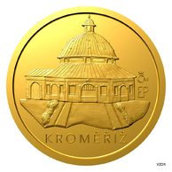 Zlatá mince Dobové pohlednice - Kroměříž proof (ČM 2026)