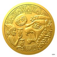 Zlatá půluncová mince Historie zlata - Zlatá říše Lýdů proof (ČM 2026) 