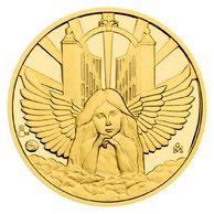 Zlatý dukát Andílek 2025 proofČM 2025)