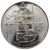 100 Kčs Banícka akadémia v Banskej Štiavnici (1987) (Wč.179)