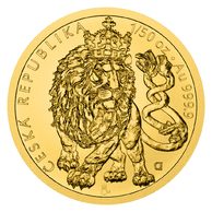 Zlatá 1/50oz investiční mince Český lev standard (ČM2026)