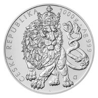 Stříbrná kilogramová investiční mince Český lev  standard (ČM 2026)