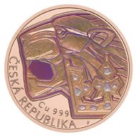 Měděná investiční mince Český lev 2026 s hologramem standard (ČM 2026)