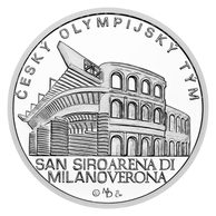 Stříbrná medaile Itálie 2026  proof (ČM 2026)