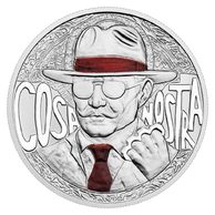 Stříbrná medaile Světové gangy - Cosa Nostra reverse proof (ČM 2025)