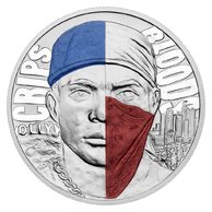 Stříbrná medaile Světové gangy - Crips a Bloods reverzní proof (ČM 2026)