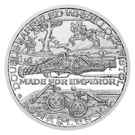 Stříbrná mince Střelné zbraně - Dvouhlavňová pistole pro císaře Karla V. proof (ČM 2025)