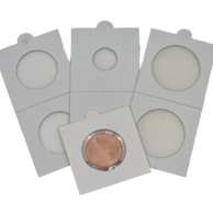 Mincovní rámečky Leuchtturm samolepící 50x50mm, průměr 37,5mm 1ks